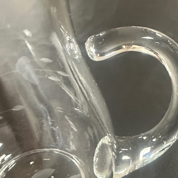 Princess House Small Heritage Clear Handblown Crystal Pitcher #402 - Picture 5 of 5